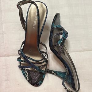 Nine West Multicolor Strappy Heels